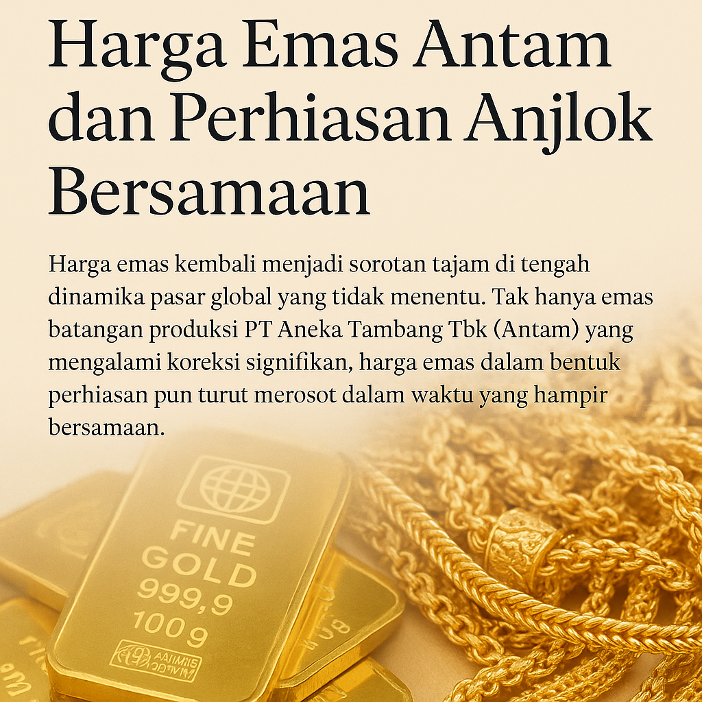 emas anjlok